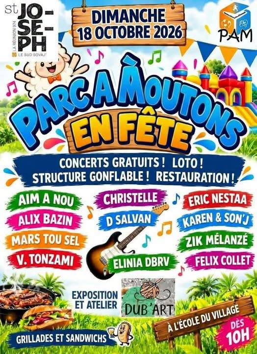 Parc à moutons en fête